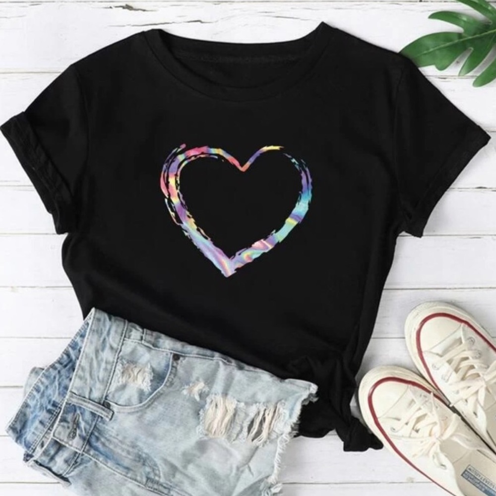 Sale - Black Heart T-Shirt